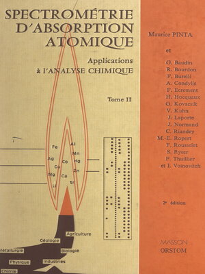 cover image of Spectrométrie d'absorption atomique (2). Application à l'analyse chimique